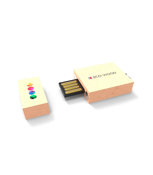 Memoria USB hecha de madera que asegura que la madera proviene de bosques sostenibles. La tapa de la memoria USB Eco Wood se mantiene en su sitio gracias a un cierre imantado. Una combinación de diseño y sostenibilidad. Escoja el chip Premium para más velocidad y garantía de por vida, o escoja el chip Basic como opción económica. Admite grabación a todo color y a láser en una o en ambas caras. Admite también posibilidad de personalización individual así como grabación de datos eliminables, no eliminables o protegidos con DeoCrypt.<br><br>Memoria disponible desde 2 GB a 128 GB.<br><br>Cantidad mínima: 25 uds.<br><br>Plazo de entrega: 8-10 días aproximadamente desde confirmación del pedido y del diseño por parte del cliente.